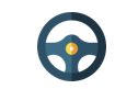 Logo volant chauffeur